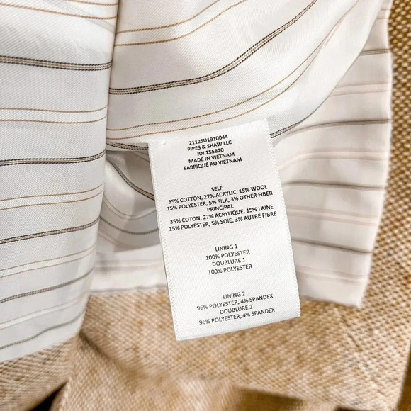 Veronica Beard Pyle wool jacket in camel size 12 - Picture 8 of 10